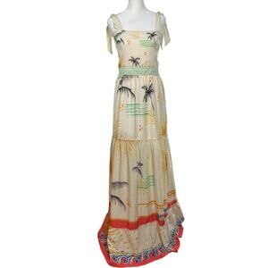 Agua Bendita Astral Story Herbarium Maxi Dress 2020 Sundress Summer Vacation